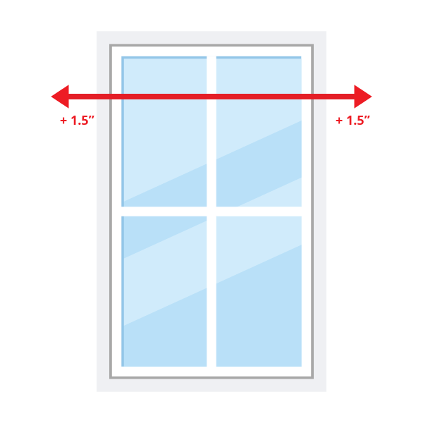 How to measure outside mount shades